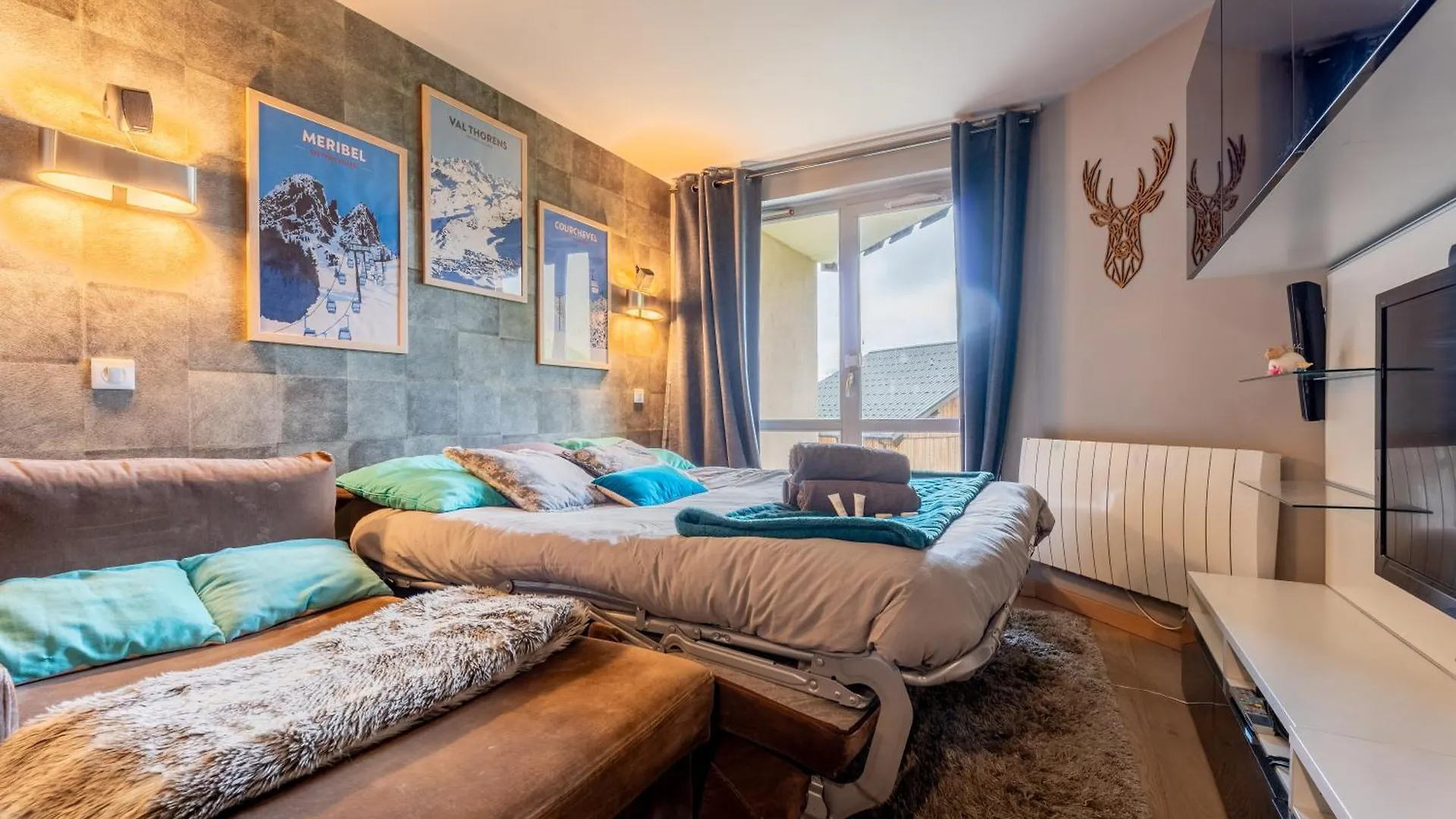 Ski In-Out - Heart Of Val Thorens Spacious 8 Guests Apartment, Wifi 303 아파트